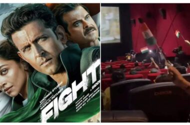 'Fighter': Fans wave tricolour flag inside cinema halls as they watch the Hrithik Roshan and Deepika Padukone starrer | - Times of India 17 www.talentsofworld.com | Talentsofworld Articles