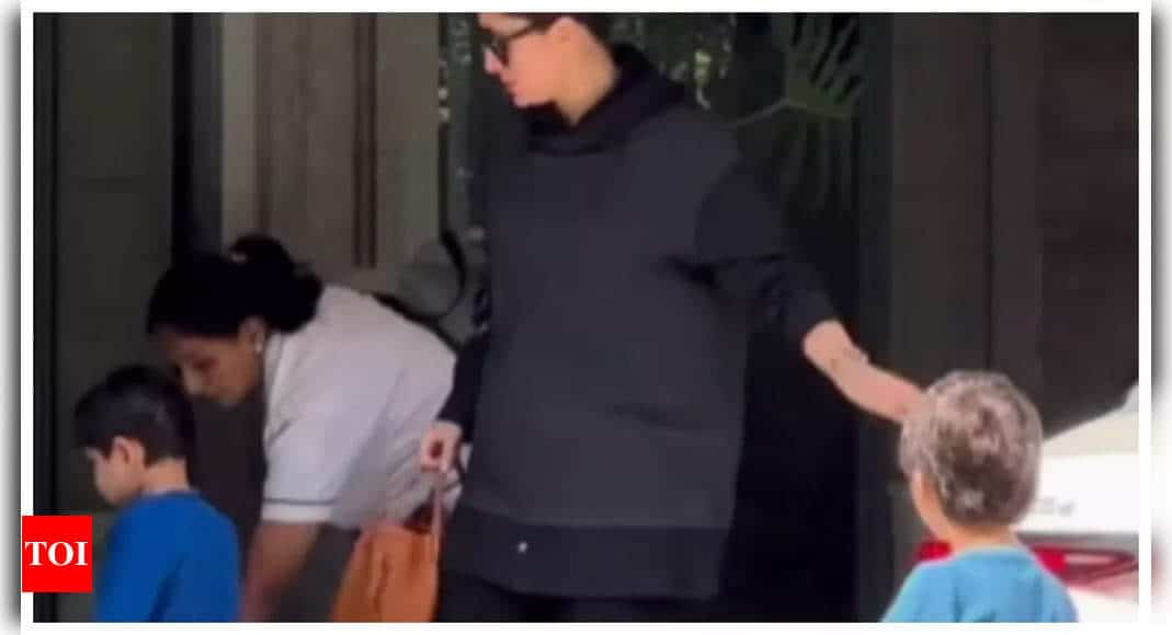 Kareena Kapoor Khan looks stylish as she visits Randhir Kapoor with Taimur Ali Khan, while naughty Jeh has all our attention-Watch | Hindi Movie News - Times of India 6 www.talentsofworld.com | Talentsofworld Articles