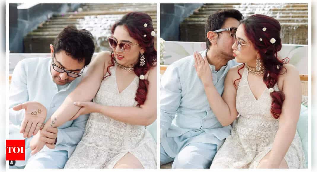 Aamir Khan matches his mehendi with Ira Khan's tattoo at her wedding with Nupur Shikhare; Krishna Shroff, Zayn Marie REACT - See photos | - Times of India 8 www.talentsofworld.com | Talentsofworld Articles