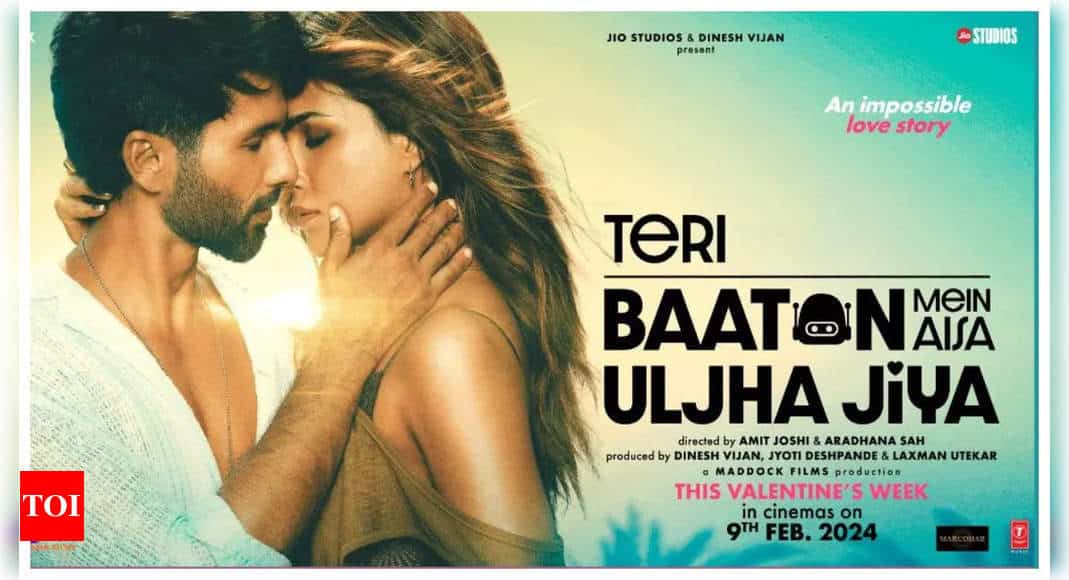 shahid kapoor-kriti sanon's teri baaton mein aisa uljha jiya to have wide international release on par with shah rukh khan's 'dunki' and hrithik roshan's 'fighter' | - Times of India 4 www.talentsofworld.com | Talentsofworld Articles