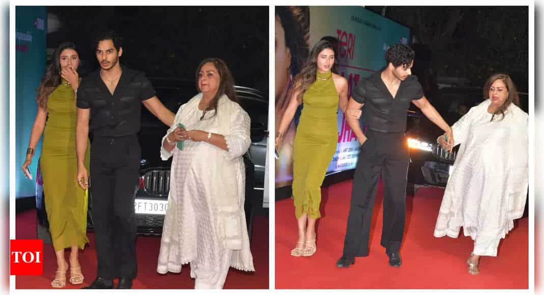 Ishaan Khatter arrives with mother Neliima Azeem and girlfriend Chandni Bainz at screening of Shahid Kapoor-Kriti Sanon starrer 'Teri Baaton Mein Aisa Uljha Jiya - See photos | - Times of India 8 www.talentsofworld.com | Talentsofworld Articles