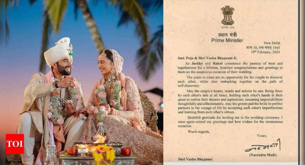 PM Narendra Modi Congratulates Rakul Preet Singh and Jackky Bhagnani for Their Wedding | - Times of India