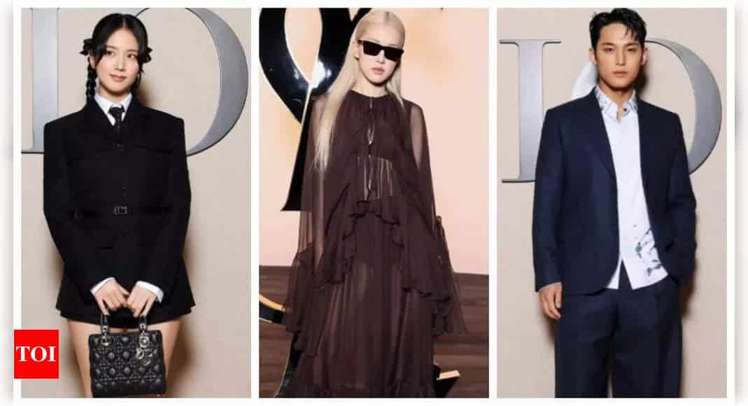 BLACKPINK's Jisoo and Rose, Seventeen's Mingyu steal the spotlight at star-studded Fashion Week | - Times of India