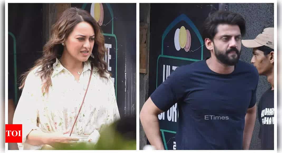 Sonakshi Sinha spotted and snapped shooting with rumoured boyfriend Zaheer Iqbal in the city - See EXCLUSIVE photos | - Times of India 6 Sonakshi Sinha spotted and snapped shooting with rumoured boyfriend Zaheer Iqbal in the city - See EXCLUSIVE photos | - Times of India