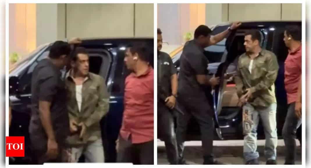 Salman Khan takes a private flight to Jamnagar to attend Anant Ambani and Radhika Merchant's pre-wedding festivities - See photos | - Times of India