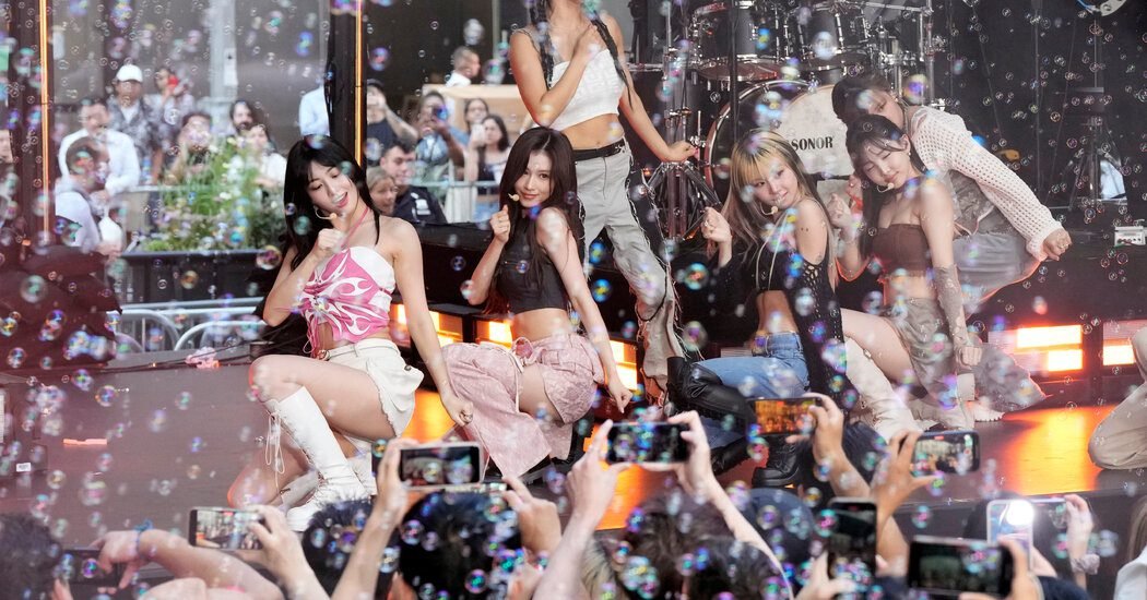 Twice, a K-Pop Girl Group, Tops the Billboard Chart for the First Time