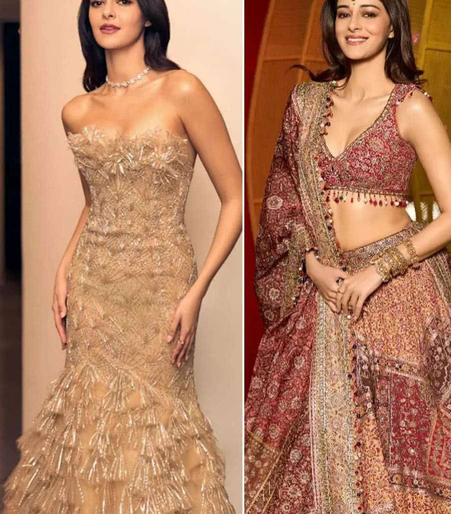 From golden gown to multicoloured lehenga, Ananya Panday’s stunning looks from Ambani bash 8 From golden gown to multicoloured lehenga, Ananya Panday’s stunning looks from Ambani bash