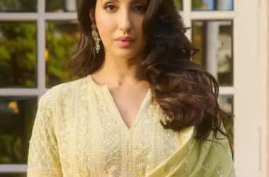 Nora Fatehi gives a nod to summer fashion in yellow chikankari suit