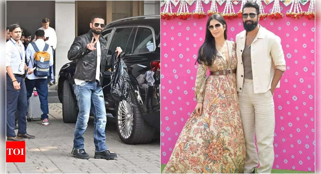 Katrina Kaif, Vicky Kaushal, Shahid Kapoor - Bollywood Celebrities Who Missed Rihanna’s Performance at Anant-Radhika’s Pre-Wedding Cocktail Bash | - Times of India