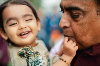 Mukesh Ambani shares cute moment with Isha Ambani's daughter Aadiya Shakti at Anant Ambani and Radhika Merchant's pre-wedding ceremony | - Times of India 19 Mukesh Ambani shares cute moment with Isha Ambani's daughter Aadiya Shakti at Anant Ambani and Radhika Merchant's pre-wedding ceremony | - Times of India