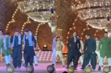 Salman Khan, Shah Rukh Khan, Aamir Khan Dance to 'Naatu Naatu' at Pre-Wedding Festivities of Anant Ambani and Radhika Merchant - WATCH video | - Times of India