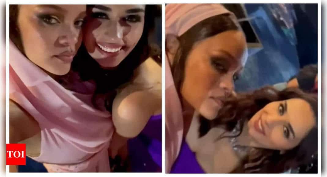 Manushi Chhillar shares a fun video with Rihanna from Anant Ambani and Radhika Merchant's pre-wedding gala; calls her 'awesome' - WATCH | - Times of India