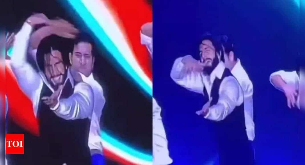 Ranveer Singh spotted in a new look for the pre-wedding festivities of the Ambanis in Jamnagar on Wednesday, fans speculate it's for 'Don 3' - WATCH video | Hindi Movie News - Times of India