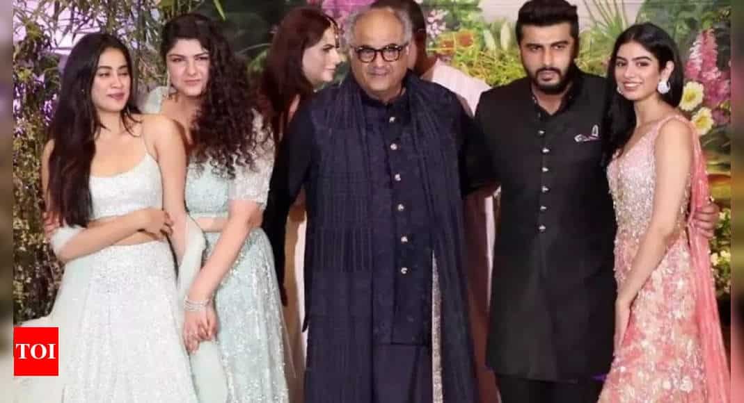 Boney Kapoor jokes about Arjun Kapoor being adopted at Maidaan trailer launch: 'Director Amit Sharma is my real son' | Hindi Movie News - Times of India