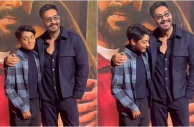 Ajay Devgn's son Yug steals spotlight at Shaitaan screening, fans gush over his resemblance to mom Kajol | Hindi Movie News - Times of India 17 Ajay Devgn's son Yug steals spotlight at Shaitaan screening, fans gush over his resemblance to mom Kajol | Hindi Movie News - Times of India
