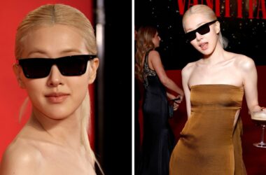 Blackpink's Rosé steals the show at Oscars Vanity Fair After Party in a stunning caramel gown and black shades | - Times of India 9 Blackpink's Rosé steals the show at Oscars Vanity Fair After Party in a stunning caramel gown and black shades | - Times of India
