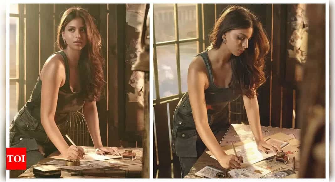 Suhana Khan turns muse for brother Aryan Khan's streetwear brand photoshoot - See inside | - Times of India