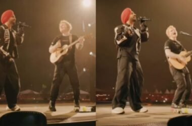 Ed Sheeran sings in Punjabi for first time, performs with Diljit Dosanjh to his song Lover in Mumbai. Watch