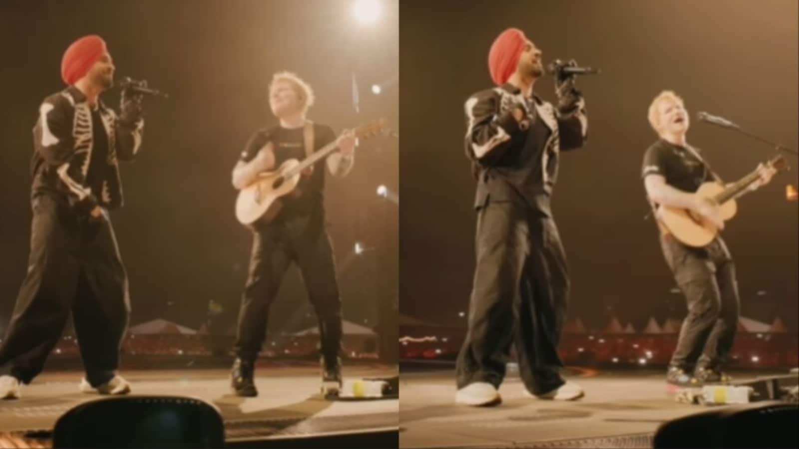 Ed Sheeran sings in Punjabi for first time, performs with Diljit Dosanjh to his song Lover in Mumbai. Watch