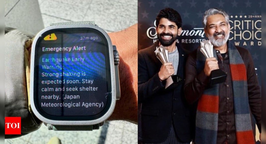 SS Karthikeya, Rajamouli and team experience earthquake scare during their visit for a special 'RRR' screening in Japan | - Times of India