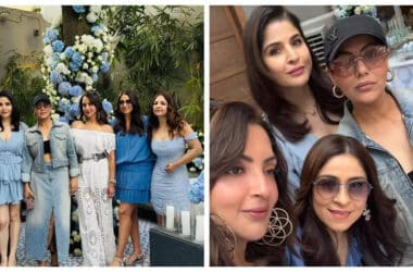 Gauri Khan sports an all-denim look as she poses with Maheep Kapoor and Bhavana Pandey at Alanna Panday's baby shower - See INSIDE photos | - Times of India 18 Gauri Khan sports an all-denim look as she poses with Maheep Kapoor and Bhavana Pandey at Alanna Panday's baby shower - See INSIDE photos | - Times of India