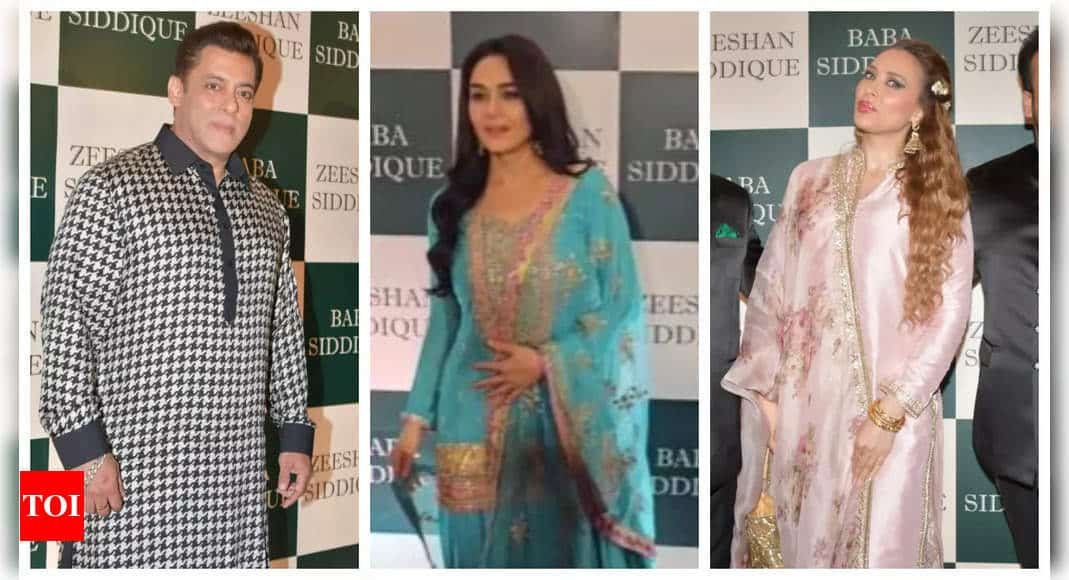 Salman Khan, Orry, Preity Zinta, Iulia Vantur, Shehnaaz Gill and others grace the star-studded iftar party of Baba Siddique in Mumbai - See photos | - Times of India