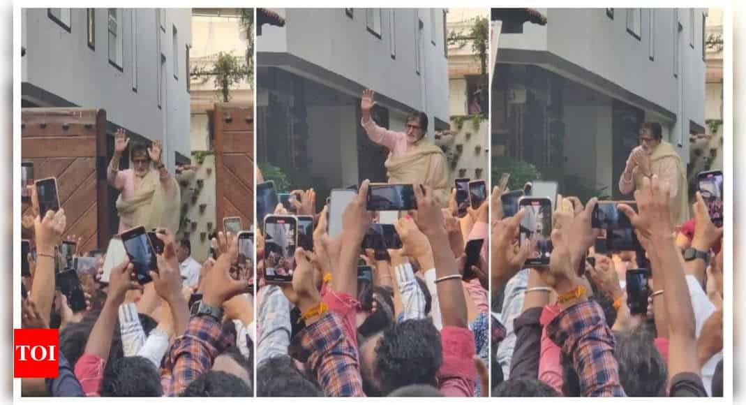 Holi 2024: Amitabh Bachchan wishes fans, shares pics of his Sunday meet and greet with fans | Hindi Movie News - Times of India