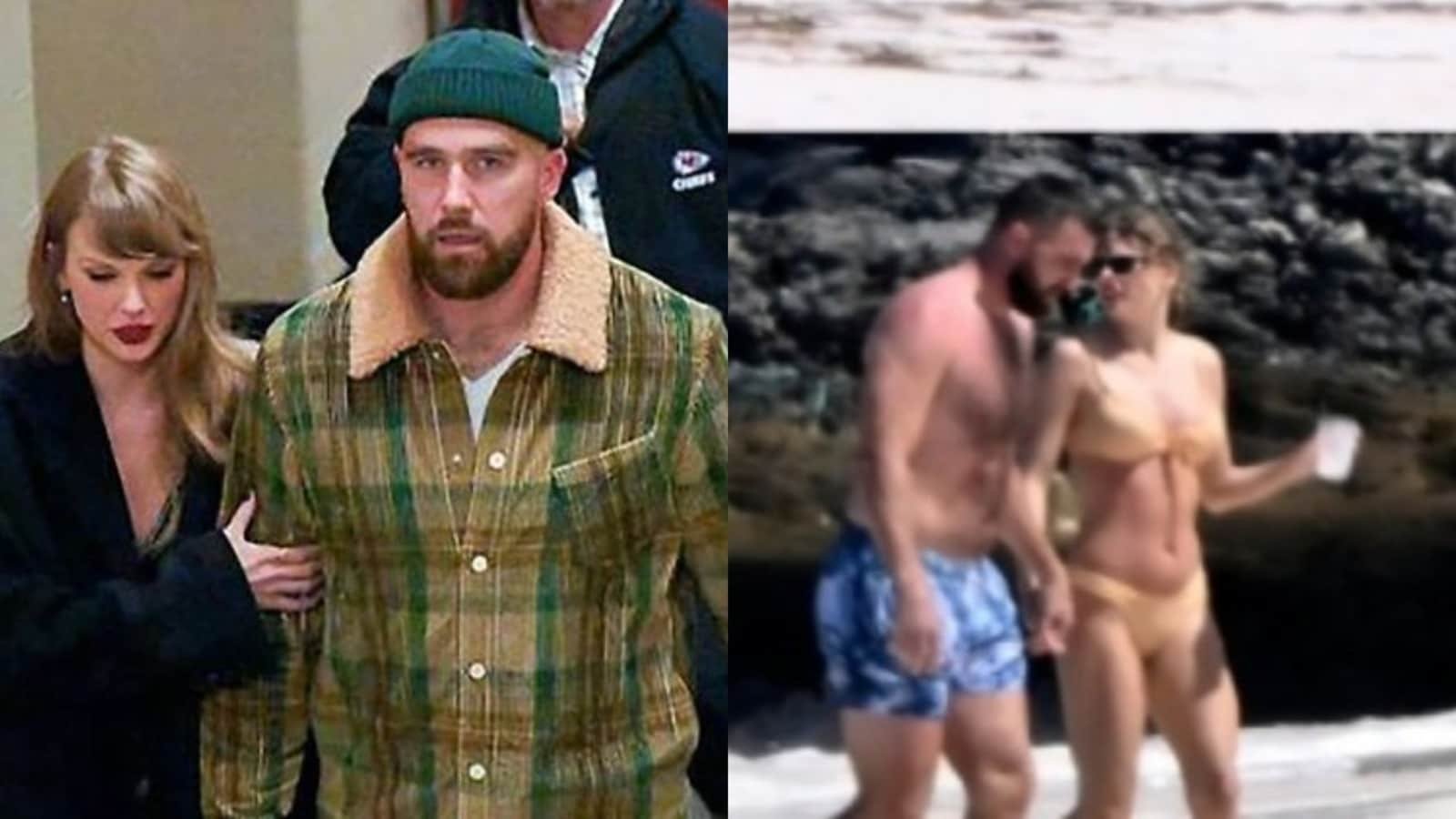 Did Taylor Swift and Travis Kelce really fall from swing in viral Bahamas video? Fact Check