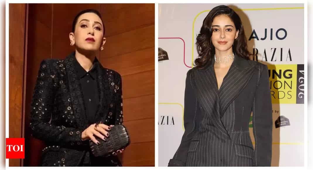 Ananya Panday wears Karisma Kapoor-inspired outfit as she attends an event in the city - See photos | - Times of India