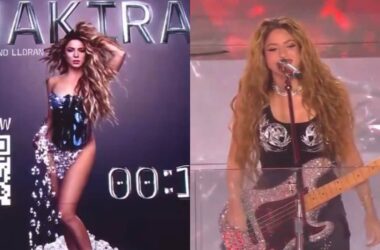 Shakira's blazing Times Square pop-up show opens to a packed crowd 17 Shakira's blazing Times Square pop-up show opens to a packed crowd