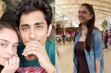 Aditi Rao Hydari makes her first public appearance post engagement with Siddharth, blushes when paps ask 'Didn't bring Jija Ji?' | Hindi Movie News - Times of India