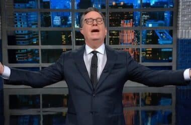 Stephen Colbert Says Trump’s ‘April Trials Bring Me Smiles’