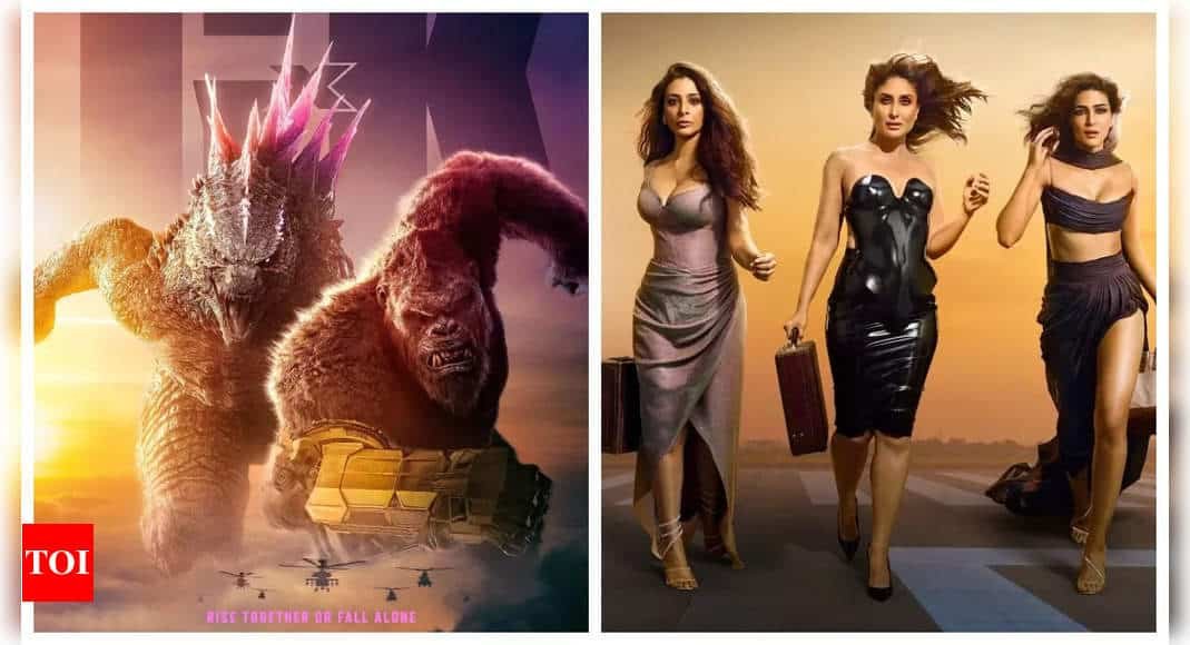'Godzilla x Kong: The New Empire' box office collection Day 3: Monsterverse film BEATS Kareena Kapoor Khan's 'Crew' to become No 1 movie in India | - Times of India