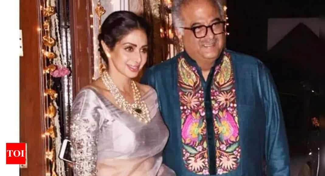 Boney Kapoor gets emotional and refuses to talk about Sridevi's death: 'I miss her every second' | Hindi Movie News - Times of India