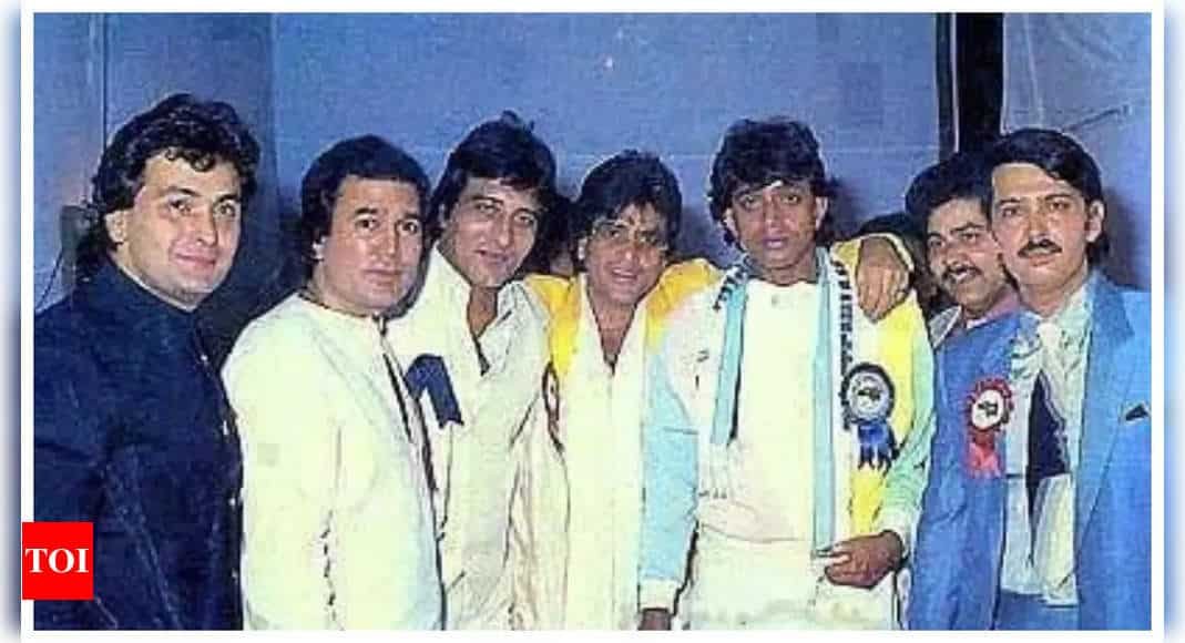 Rishi Kapoor's UNSEEN picture with Rajesh Khanna, Mithun Chakraborty, and Rakesh Roshan goes viral | Hindi Movie News - Times of India