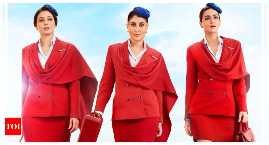 Crew box office collection Day 10: Kareena Kapoor Khan, Tabu and Kriti Sanon starrer inches closer to Rs 60 crore mark | - Times of India
