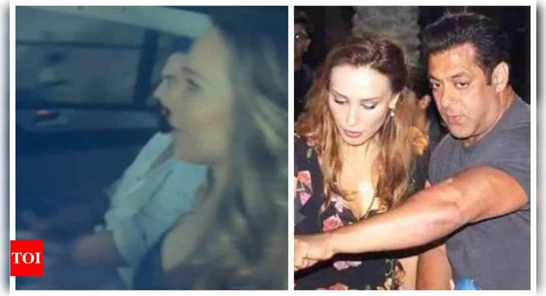 Salman Khan's rumoured girlfriend Iulia Vantur snapped exiting Galaxy apartment after meeting his family post gunfire incident - See photos | - Times of India