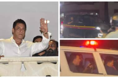 Salman Khan SURROUNDED by security guards in first appearance since firing outside house - WATCH | - Times of India 23 Salman Khan SURROUNDED by security guards in first appearance since firing outside house - WATCH | - Times of India