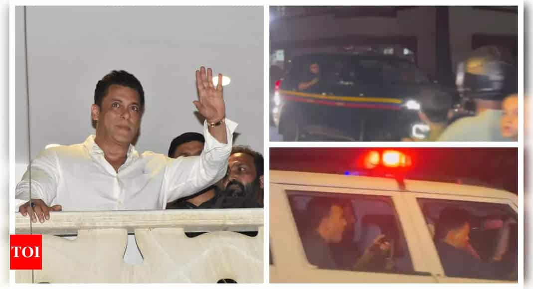 Salman Khan SURROUNDED by security guards in first appearance since firing outside house - WATCH | - Times of India 5 Salman Khan SURROUNDED by security guards in first appearance since firing outside house - WATCH | - Times of India