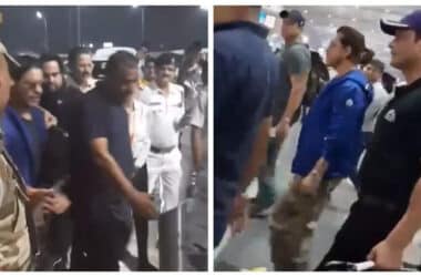 Shah Rukh Khan's security heightened amidst Salman Khan firing incident; actor arrives in Mumbai after cricket showdown in Kolkata - WATCH | - Times of India 17 Shah Rukh Khan's security heightened amidst Salman Khan firing incident; actor arrives in Mumbai after cricket showdown in Kolkata - WATCH | - Times of India