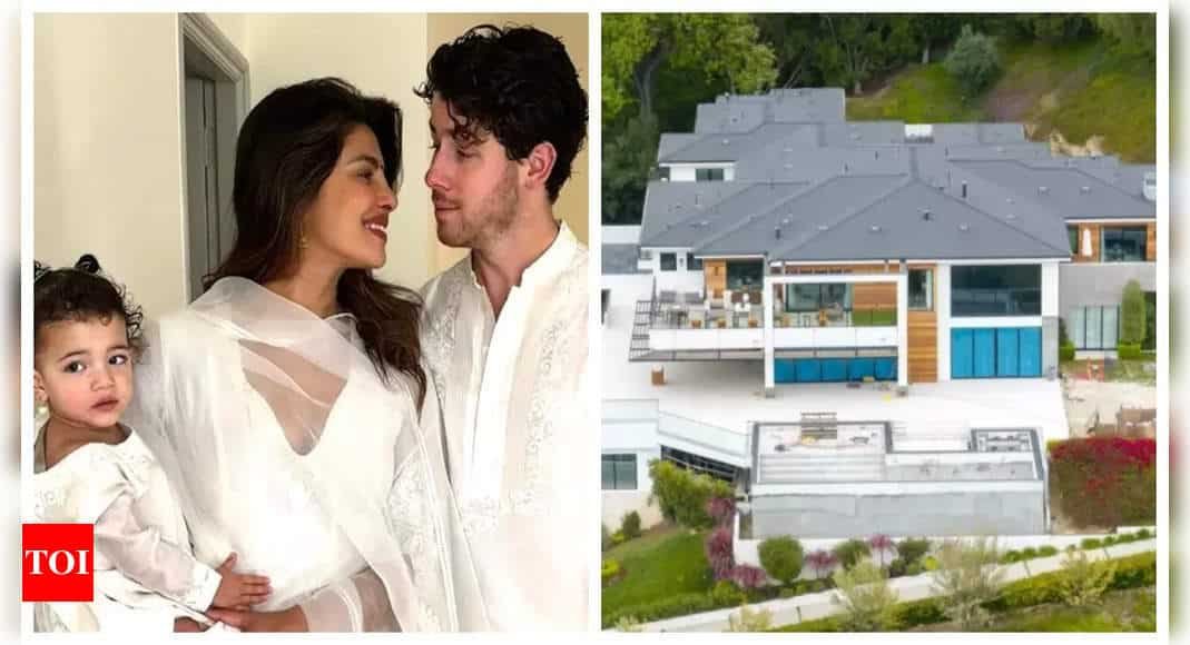 Aerial photos of Priyanka Chopra and Nick Jonas' renovated LA mansion go viral - See inside | - Times of India
