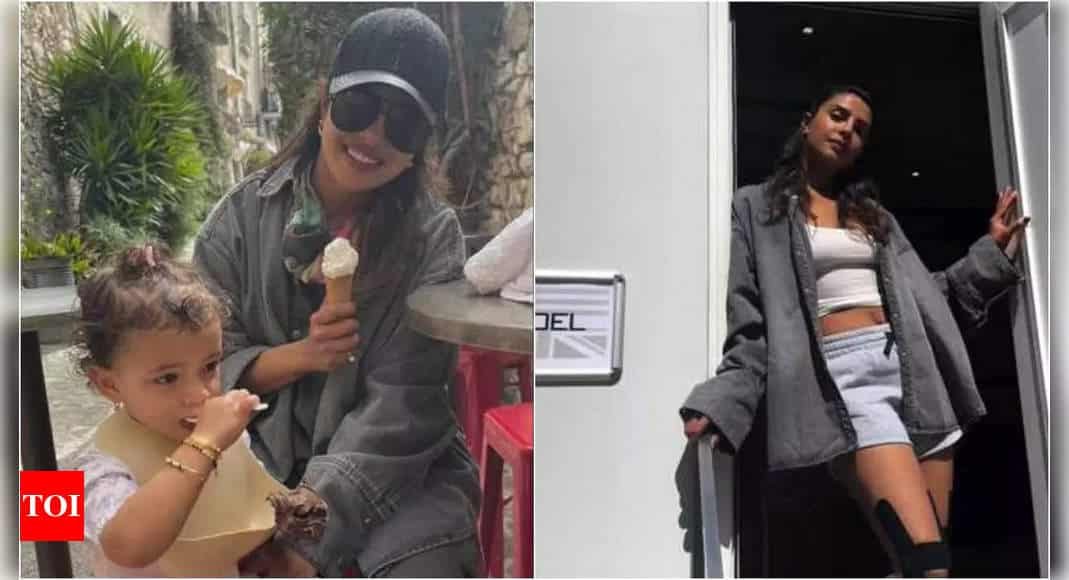 Priyanka Chopra shares a glimpse of her 'life lately' with husband Nick Jonas and daughter Malti Marie | Hindi Movie News - Times of India