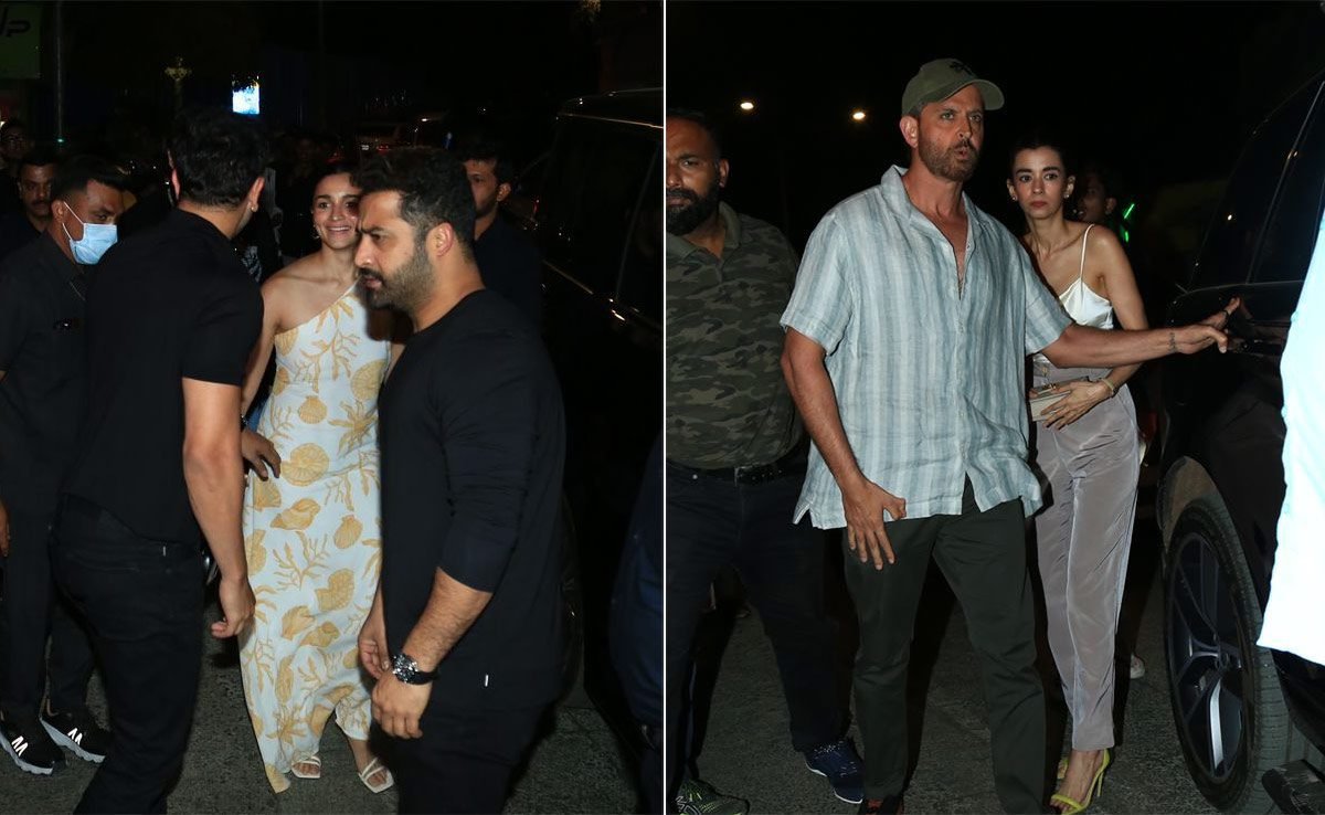 About Last Night: Alia Bhatt-Ranbir Kapoor, Jr NTR Had Dinner With Hrithik Roshan And Saba Azad