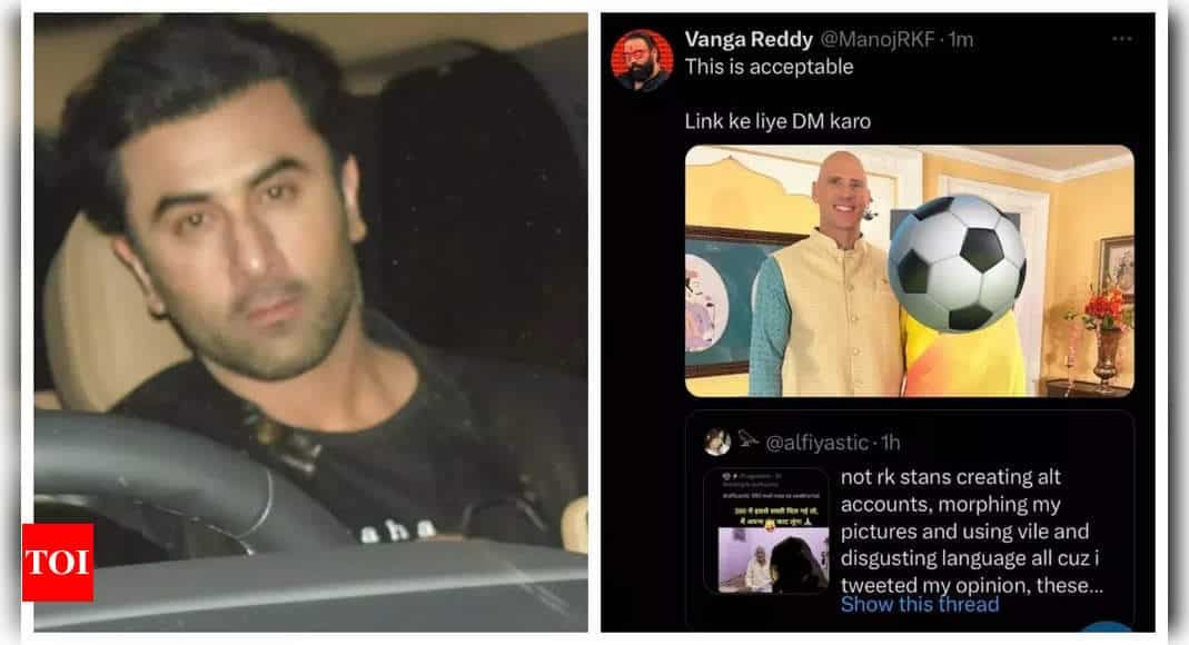 Ranbir Kapoor's fans accused of harassing woman who criticised his Ramayana look; morphed her face in 'obscene' photos and videos | - Times of India
