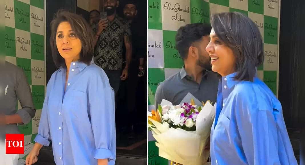Neetu Kapoor gets involved in fun banter with paparazzi; says, ‘Aap log soong lete ho kya’ | Hindi Movie News - Times of India