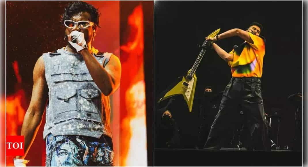 AP Dhillon's Guitar Breaking Incident at Coachella: King Responds to Criticism | - Times of India