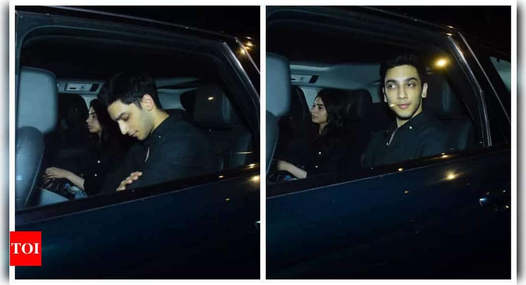 Vedang Raina and Khushi Kapoor twin in black as they arrive together at Zoya Akhtar's residence - See photos | - Times of India