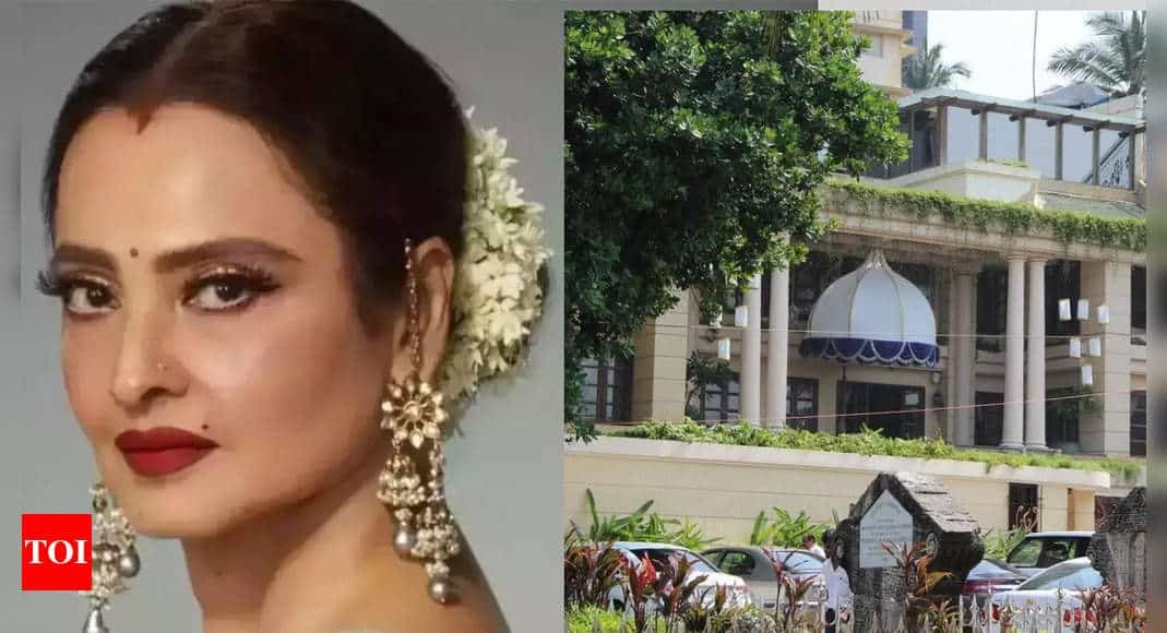 Rekha House Basera Worth: Rekha's magnificent abode ‘Basera’: A closer look at the Rs. 100 crore bungalow | - Times of India