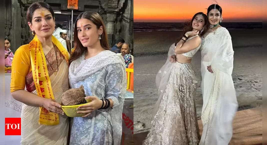 Raveena Tandon's daughter, Rasha Thadani captivates hearts with her simplicity; Fans call her the most stunning star kid | Hindi Movie News - Times of India