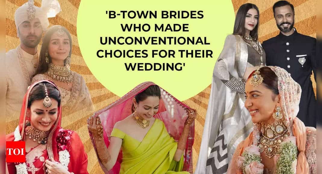 Alia Bhatt, Sonam Kapoor, Priyanka Chopra, Dia Mirza, Parineeti Chopra and more: Bollywood brides who made unconventional choices for their wedding | Hindi Movie News - Times of India